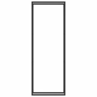 Haardhoutrek 80x28x222 cm staal matzwart 3