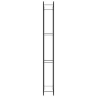 Haardhoutrek 80x28x222 cm staal matzwart 4