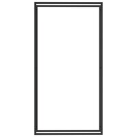 Haardhoutrek 110x28x214 cm staal matzwart 3