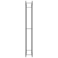 Haardhoutrek 110x28x214 cm staal matzwart 4