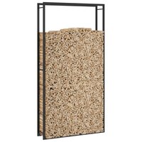 Haardhoutrek 110x28x214 cm staal matzwart 5