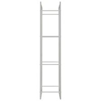 Haardhoutrek 50x28x132 cm roestvrij staal 5