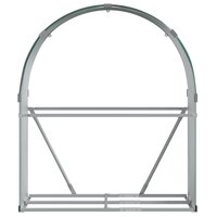 Haardhoutopslag 120x45x140 cm gegalvaniseerd staal groen 4