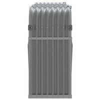 Haardhoutopslag 180x45x100 cm gegalvaniseerd staal lichtgrijs 5