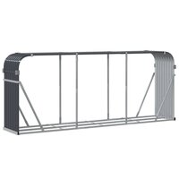 Haardhoutopslag 234x45x100 cm gegalvaniseerd staal antraciet 6