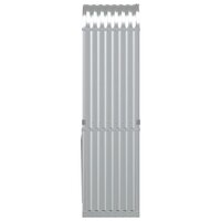 Haardhoutopslag 40x45x170 cm gegalvaniseerd staal zilverkleurig 5