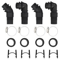 Solarverwarmingen voor zwembad 2 st 75x75x36 cm HDPE aluminium 8