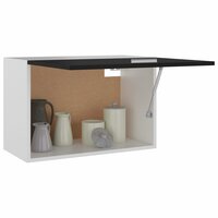 Hangkast 60x31x40 cm bewerkt hout zwart 4