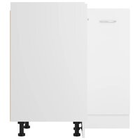 Hoekonderkast 75,5x75,5x81,5 cm bewerkt hout wit 7