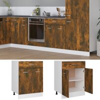 Onderkast met lade 60x46x81,5 cm bewerkt hout gerookt eiken 3