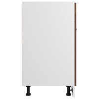Onderkast met lade 60x46x81,5 cm bewerkt hout bruin eikenkleur 6
