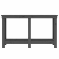 Werkbank 140x50x80 cm massief grenenhout grijs 5