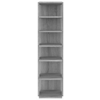 Schoenenrek 27,5x27x102 cm bewerkt hout grijs sonoma 3