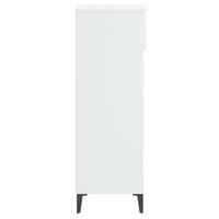 Schoenenrek 40x36x105 cm bewerkt hout hoogglans wit 7