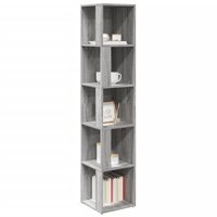 Hoekkast 33x33x164,5 cm bewerkt hout grijs sonoma eikenkleurig 6