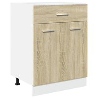 Onderkast met lade 60x46x81,5 cm spaanplaat sonoma eikenkleurig 2