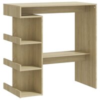 Bartafel met opbergrek 100x50x101,5 cm hout sonoma eiken 2