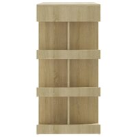 Bartafel met opbergrek 100x50x101,5 cm hout sonoma eiken 6