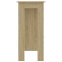 Bartafel met schap 102x50x103,5 cm hout sonoma eikenkleur 4