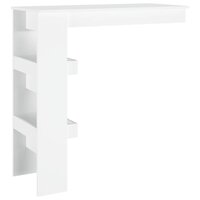 Bartafel wandgemonteerd 102x45x103,5 cm bewerkt hout wit 5