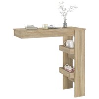 Bartafel wandgemonteerd 102x45x103,5 cm bewerkt hout eikenkleur 7