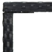 Tuinbartafel 70x70x110 cm poly rattan en glas bruin 4