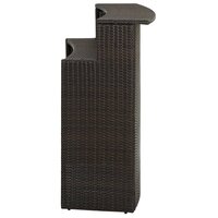 Tuinbartafel 120x55x110 cm poly rattan bruin 4