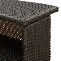 Tuinbartafel 120x55x110 cm poly rattan bruin 7