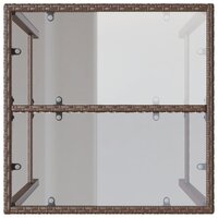 Tuinbartafel 70x70x110 cm poly rattan bruin 8