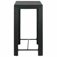 Tuinbartafel 100x60,5x110,5 cm poly rattan zwart 3