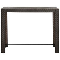 Tuinbartafel 140,5x60,5x110,5 cm poly rattan bruin 2