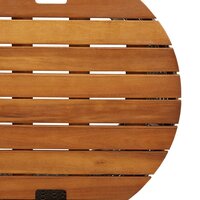 Tuinbijzettafels 2 st met houten blad poly rattan grijs 9
