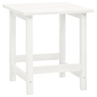 Tuinstoel Adirondack met voetenbank tafel massief vurenhout wit 12