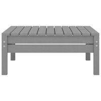 Tuinvoetenbank massief grenenhout grijs 3