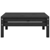 Tuinvoetenbank massief grenenhout zwart 2