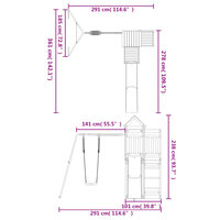 Speelhuis ge&iuml;mpregneerd grenenhout 11