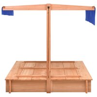 Zandbak met dak 112x112x112 cm vurenhout 3