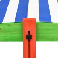 Zandbak met verstelbaar dak UV50 vurenhout meerkleurig 6