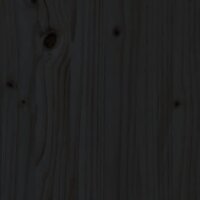 Zandbak met bankjes achthoekig massief grenenhout zwart 8