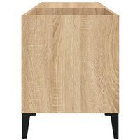 Platenkast 84,5x38x48 cm bewerkt hout sonoma eikenkleurig 6