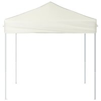 Partytent inklapbaar 2x2 m cr&egrave;mekleurig 3