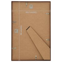 Fotolijsten 5 st voor wand of tafel 59,4x84 cm MDF bronskleurig 8