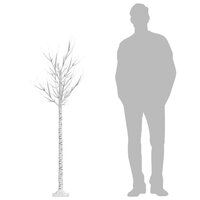 Kerstboom wilg met 180 warmwitte LED&amp;apos;s binnen en buiten 1,8 m 7