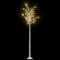 Kerstboom wilg met 200 warmwitte LED&amp;apos;s binnen en buiten 2,2 m 2