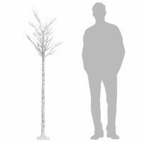 Kerstboom wilg met 200 koudwitte LED&amp;apos;s binnen en buiten 2,2 m 7