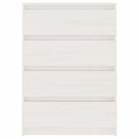 Bijzetkast 60x36x84 cm massief grenenhout wit 3