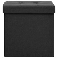 Opbergkruk inklapbaar kunstlinnen zwart 3