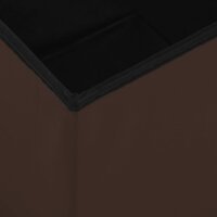 Opbergkrukken inklapbaar 2 st PVC bruin 7