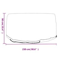 Tuinmeubelhoezen met 10 oogjes 2 st rond &Oslash; 230x90 cm 7