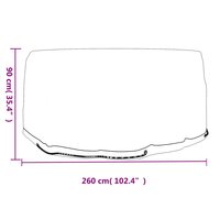 Tuinmeubelhoezen met 10 oogjes 2 st rond &Oslash; 260x90 cm 7